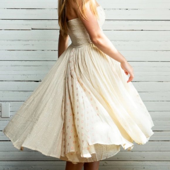 NEW Free People Amanda Strapless Midi Dress $228 - Picture 13 of 13